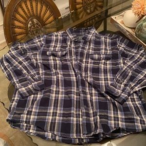 Men’s flannel long sleeved shirt - XL